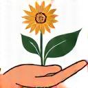 Icon of a hand holding a flower, representing mindful sourcing